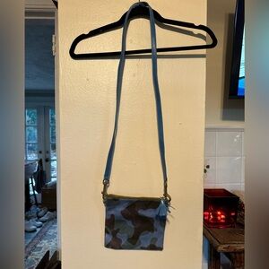 C.A.B Blue Camo Crossbody Bag